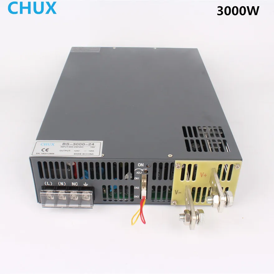 

CHUX 3000W Ultrathin Switching Power Supply 12V 15V 24V 36V 48V 60V 72V 80V 110V 200V Signal Control LED Transformer