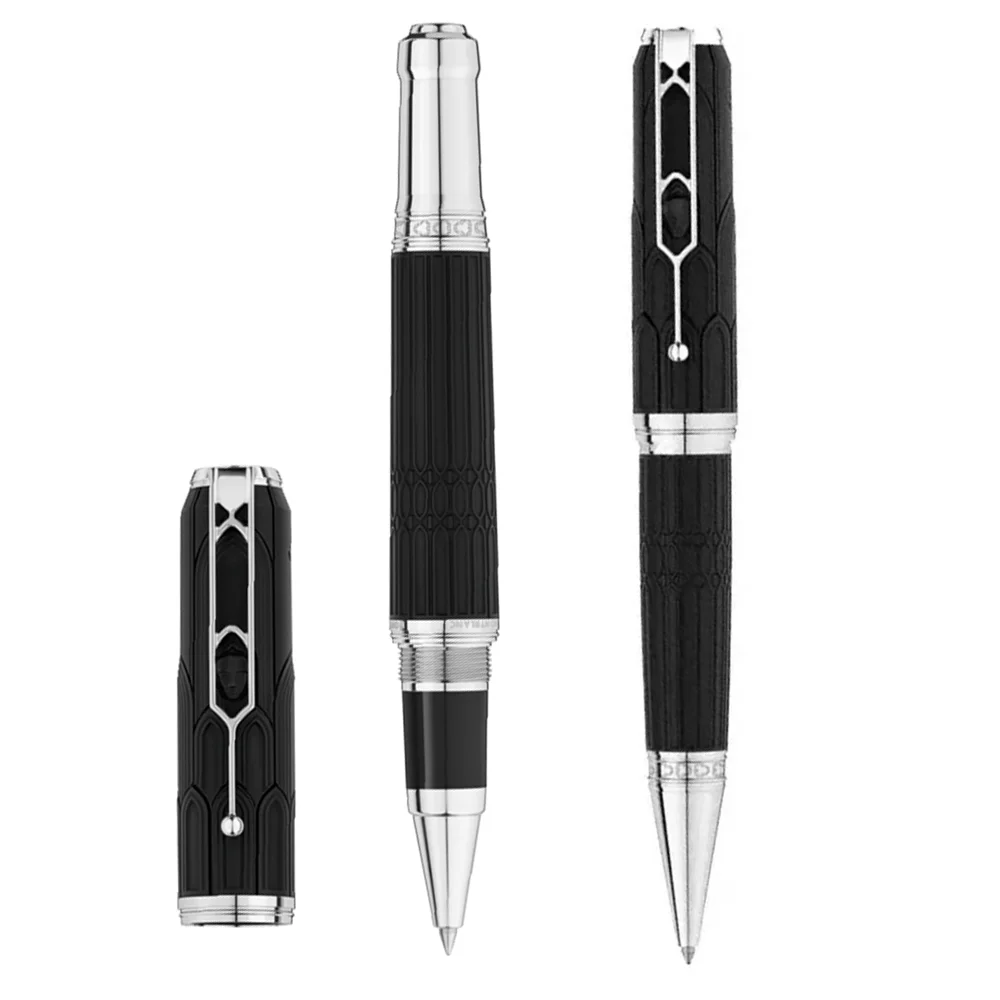 

YAMALANG Luxury MB Roller Ballpoint Pen Victor Hugo Writer Cathedral Architectural Style With Number 5816/8600