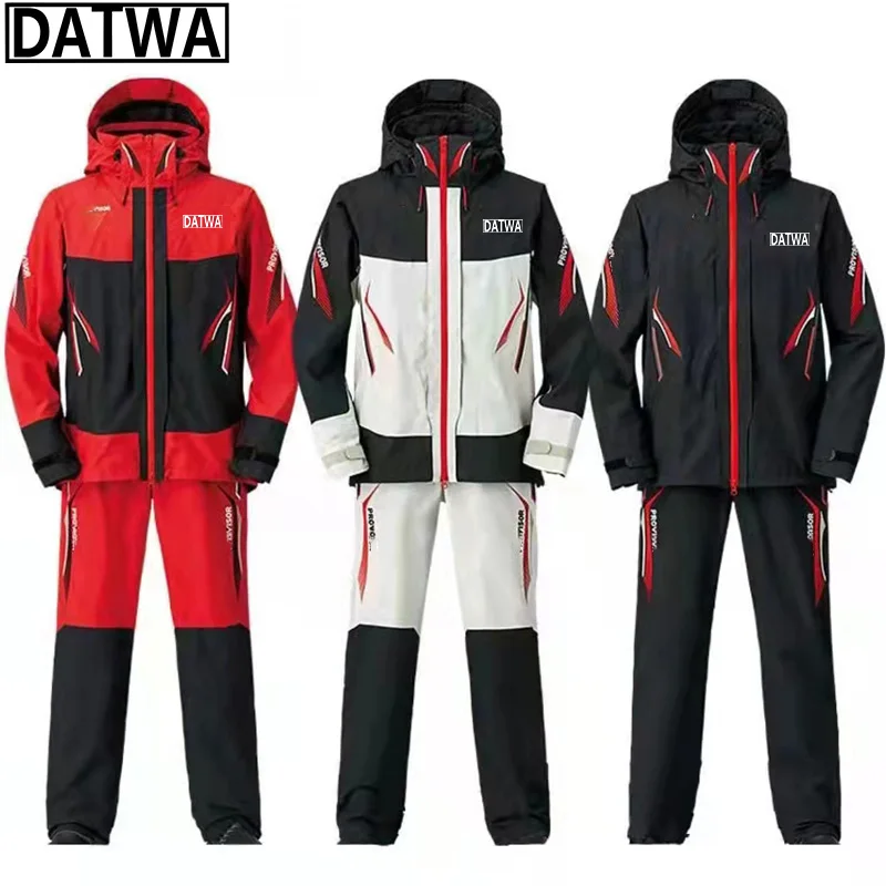 

Datwa Autumn Winter New Rock Fishing Suit Unisex Outdoor Sports Waterproof Jacket Detachable Pants Two Piece Fisherman Clothing