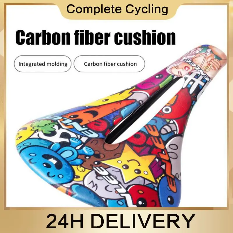 

Bicycle Cushion Central Control Breathable/waterproof Carbon Fiber Ultra-light Hollow Shock-absorbingountain Road Bike Saddle