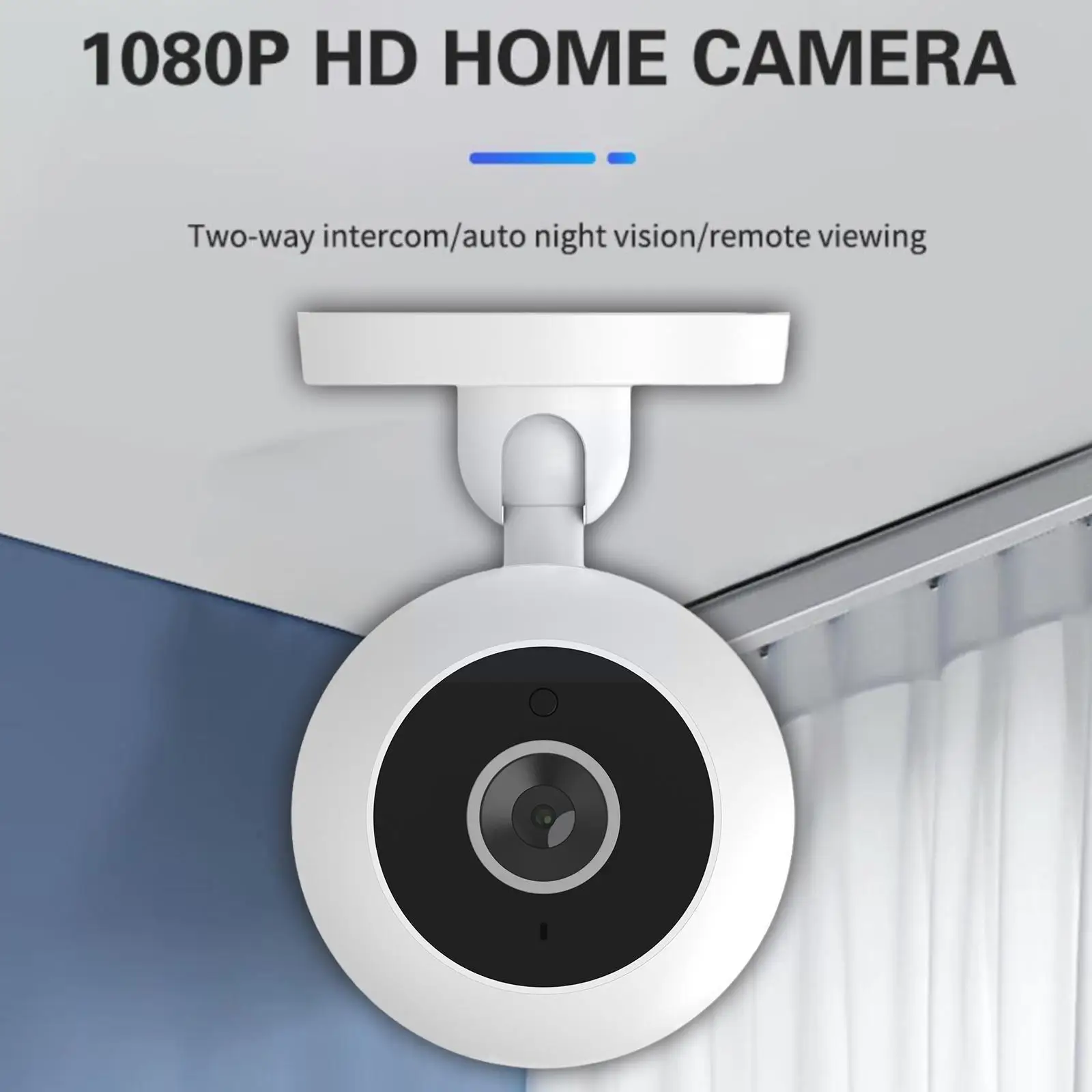 

Wifi 1080p Camera, Night Motion Detects/remote Wireless, For Home Security, Indoor Security Camera System T2r3