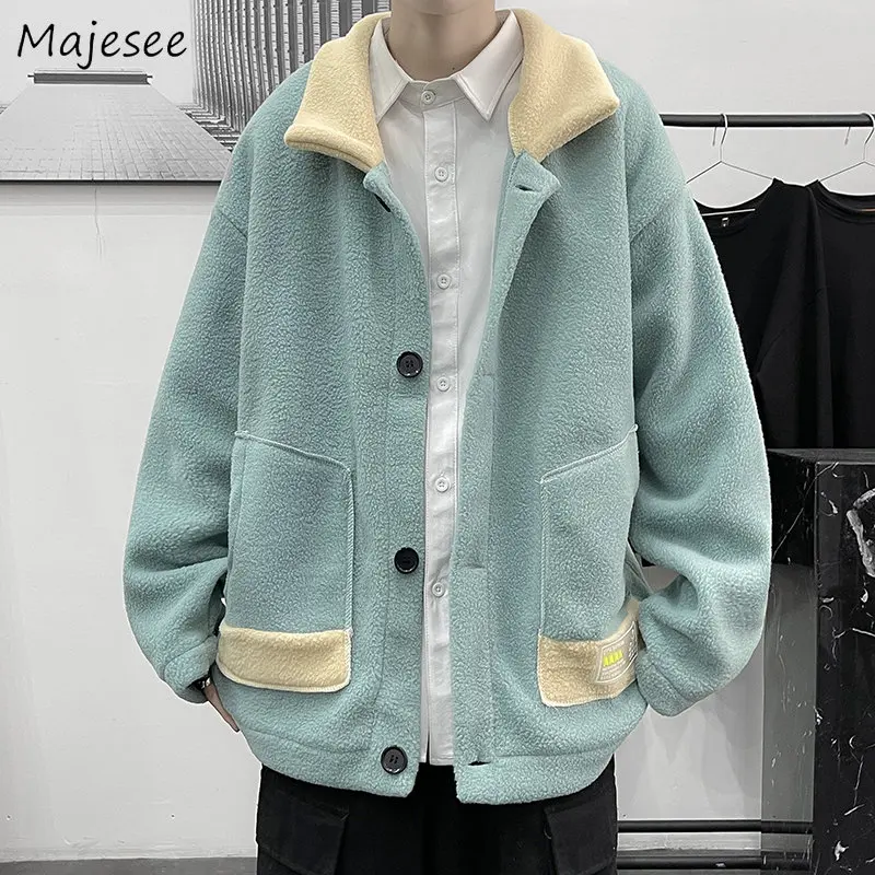 

Parkas Men Warm Winter Outwear Handsome Casual Baggy Kpop Stylish Fashion Clothing Teens Unisex College Chic Design Preppy Cool