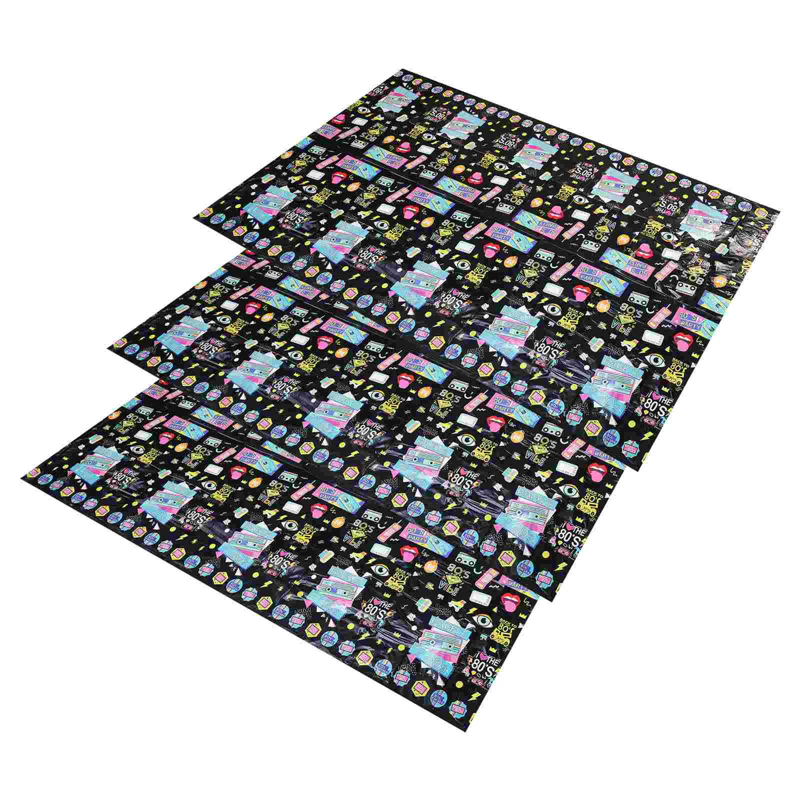 

3 Pcs Dinner Tablecloth Birthday Party Cover Tablecloths Decor Runner Decoration Decorations Wedding