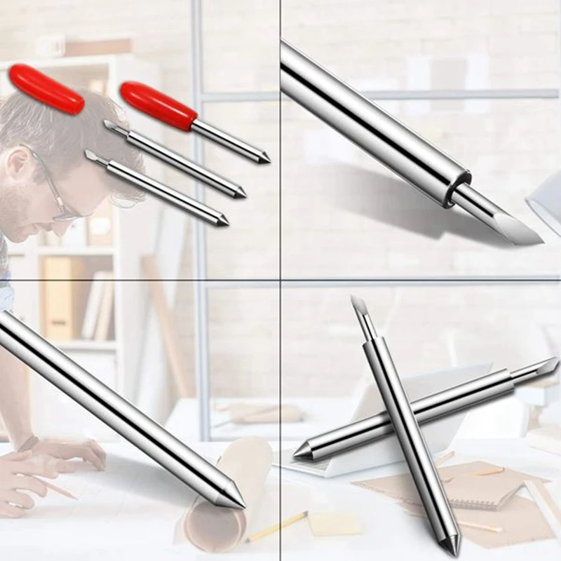 25Pcs 45 Degree for Roland Cutting Plotter Vinyl Cutter Knife Blade High Hardness Tungsten Carbide Machine Tool