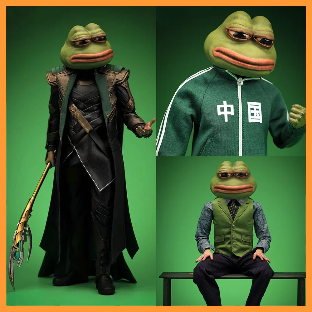 Женская Игрушка в масштабе MTZ001 масштаб 1/6 мрачная голова лягушки модель