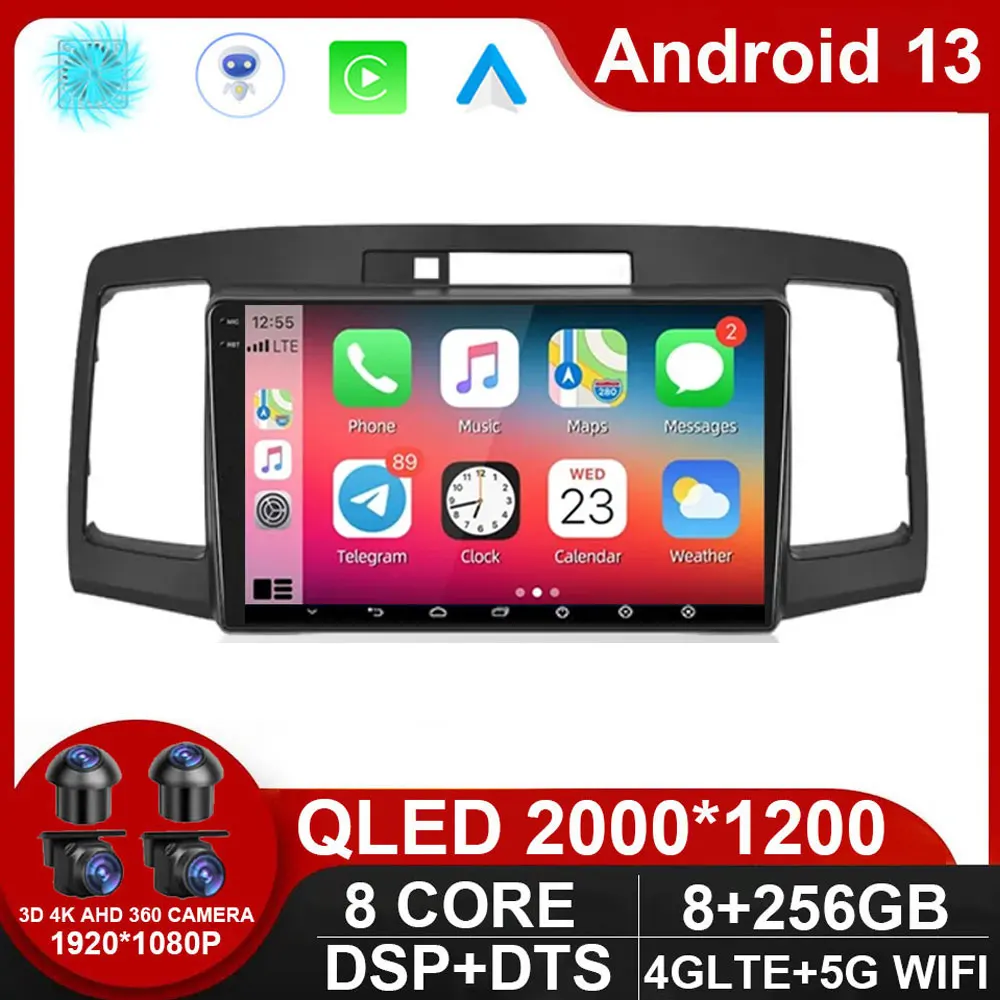 Мультимедийная магнитола на Android 13 для Toyota Мультимедийный проигрыватель с