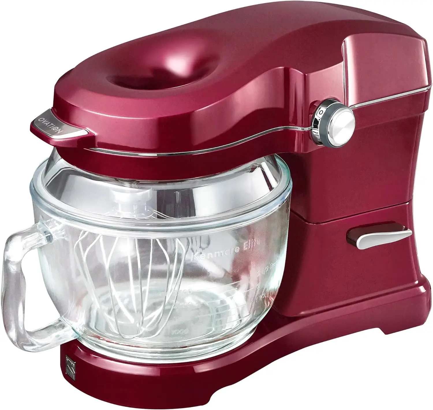 

5 Qt Stand Mixer, 500 Watt 10-Speed Motor, Revolutionary Pour-In Top, Tilt , Beater, Whisk, Dough Hook, Planetary Mixing, 360-De
