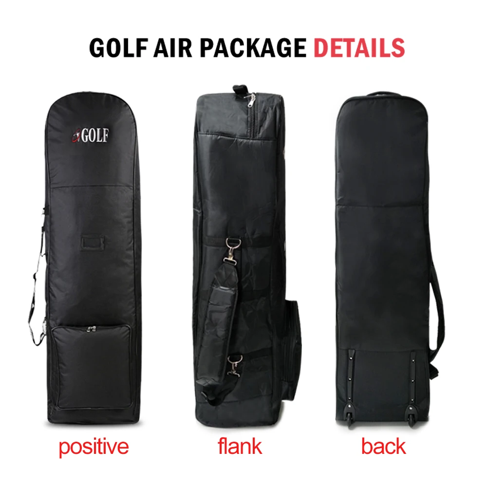 Golf Travel Bag with Wheels - Golf Club Travel Cover to Carry Golf Bags and Protect Your Equipment On The Plane
