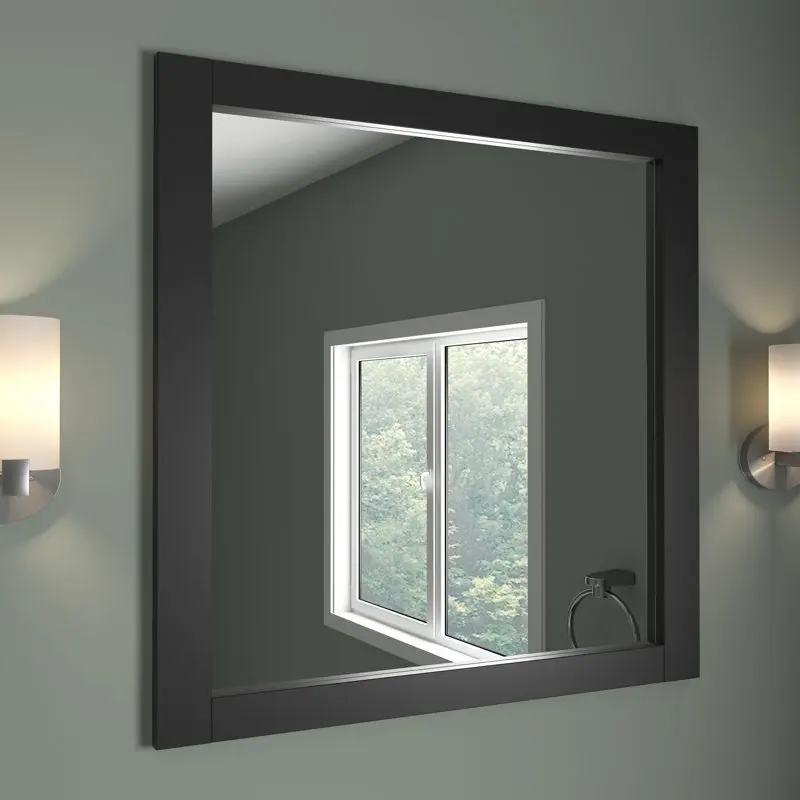 

. Premium 24-Inch Espresso Finish Mirror - Add Stylish Elegance to Any Room