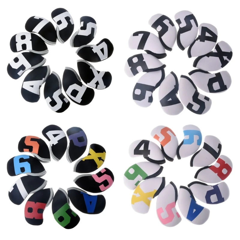 

10 шт., неопреновые металлические Чехлы для гольфа