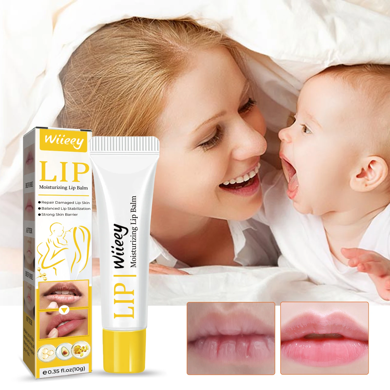 

Children And Pregnant Women Can Use Lip Balm, Lip Mask, Lip Care, Fade Lip Lines, Exfoliate Dead Skin, Repair, Prevent Chapped,