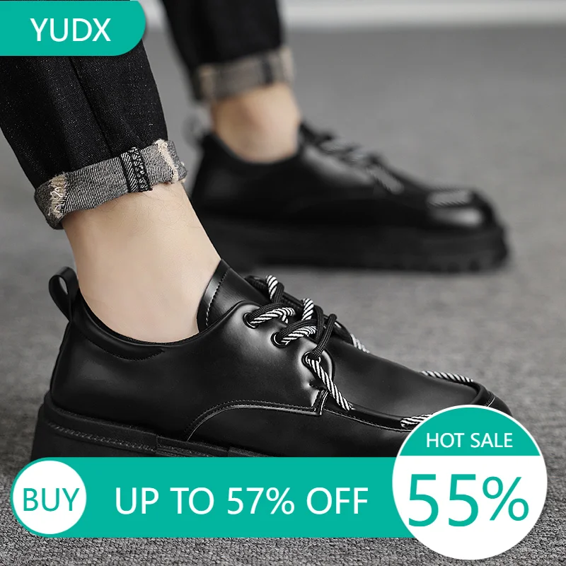 

Мужские деловые туфли, маленькие кожаные лоферы, повседневная Дизайнерская обувь, корейский стиль, размеры 38-44