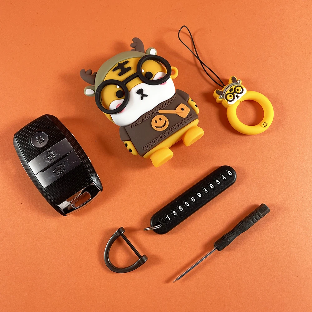 Чехол ICAR с изображением тигра для Kia Optima Sportage Sorento Cerato Ceed Rio Rio5 K3 KX3 K4 K5