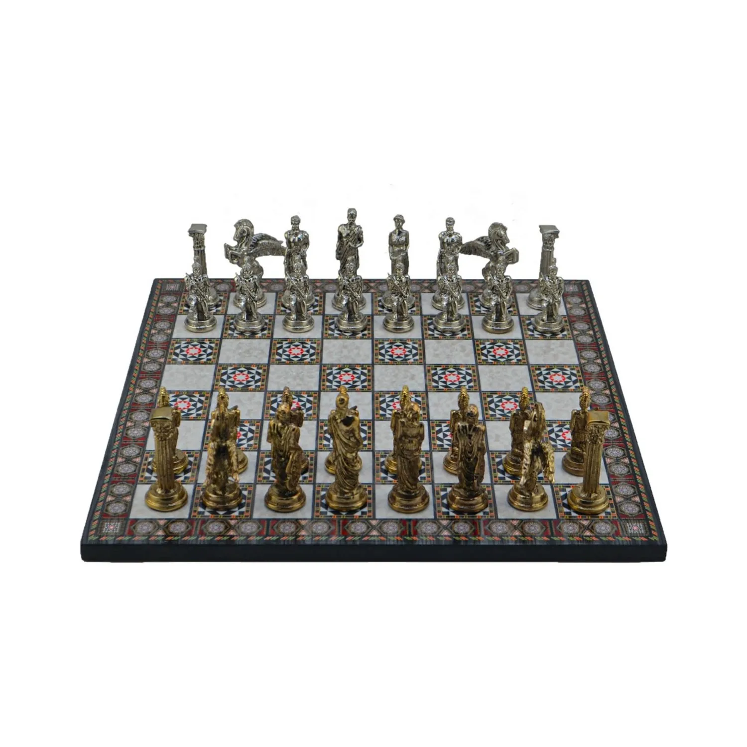 Подарочный домашний металлический Шахматный набор большой Пегас фигурная яркая