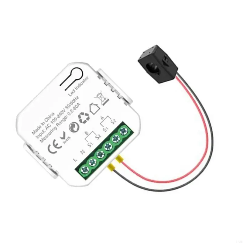 Фото Energy Meter Energy с зажимами преобразователей тока, сенсационные измеритель потребления электроэнергии №5