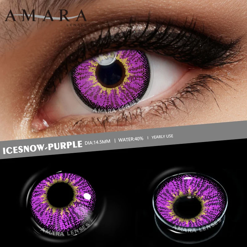 Цветные контактные линзы AMARA для глаз ежегодный аниме косплей Хэллоуин сасуке