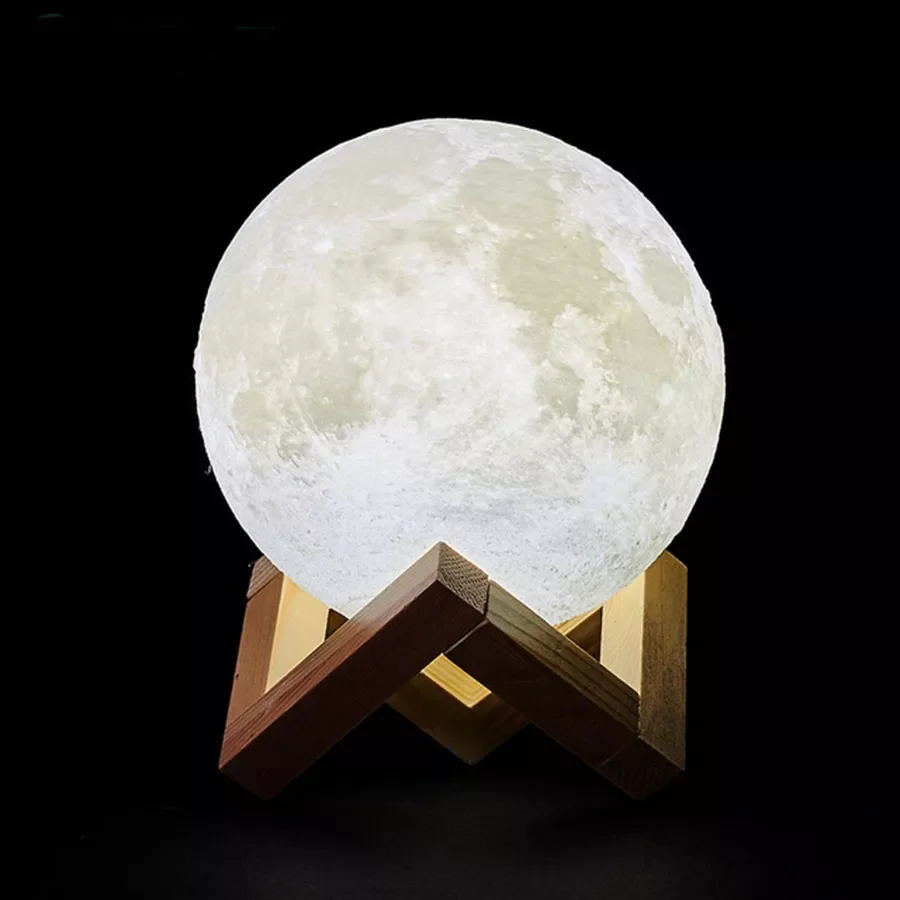

3D Print Rechargeable Moon Lamp LED Night Light Creative Touch Switch Moon Light for Bedroom Decoration Birthday Gift Manga