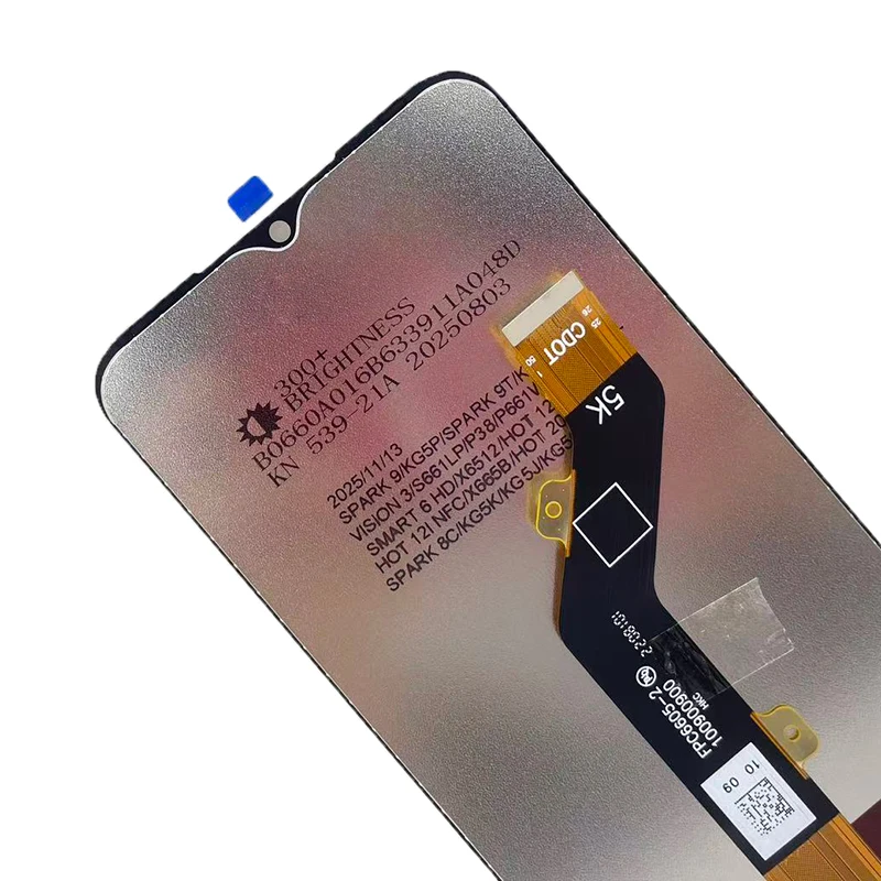 Фото Дисплей LCD и сенсорный экран (тачскрин) в сборе для Tecno Pova 4 (LG7N), запчасти для замены №4