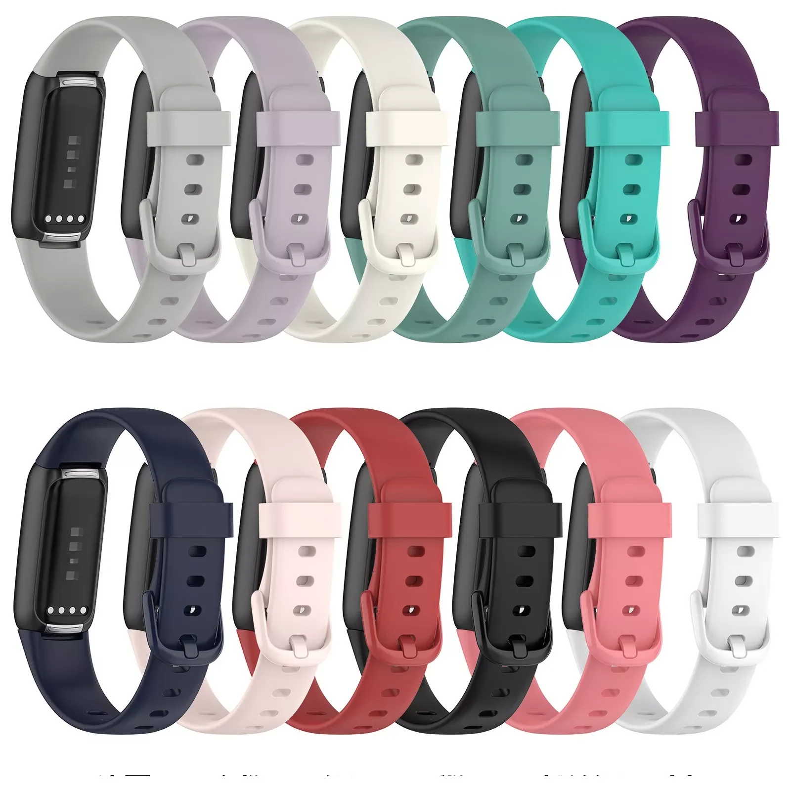 

2021 New Silicone Band For Fitbit Luxe Soft Sports Watch Wrist Strap Loop For Fitbit Luxe Bracelet Replacement Watchband