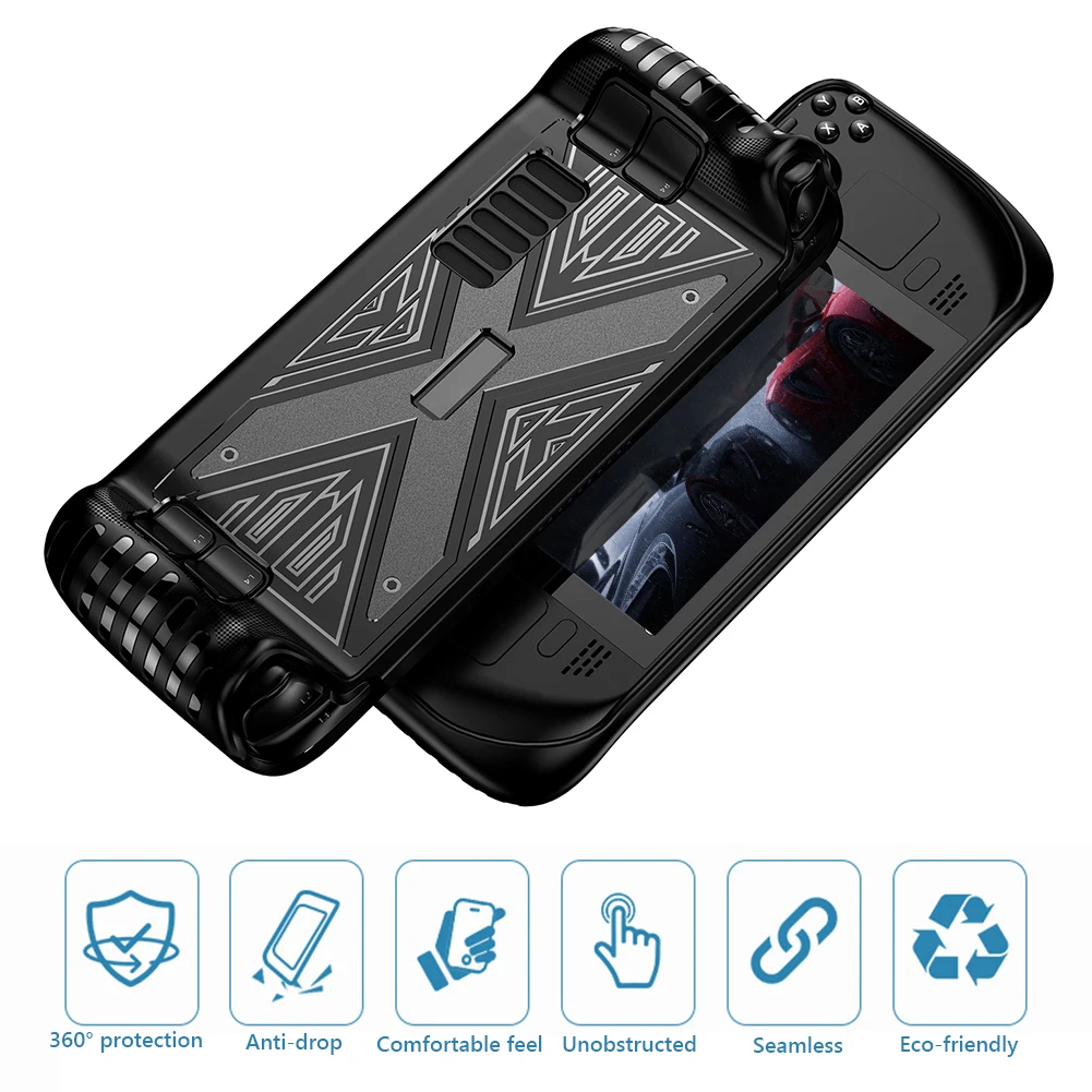

TPU Case for Valve Steam Deck Protective Handheld Game Console Full Coverduos Multicolor Anti-fall Anti-slip Protective Case