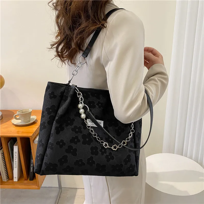 Large Canvas Tote Women Shoulder Bag Eco Shopper Bags for Women 2022 Casual Ladies Big Shoulder Crossbody Bag Women Handbag