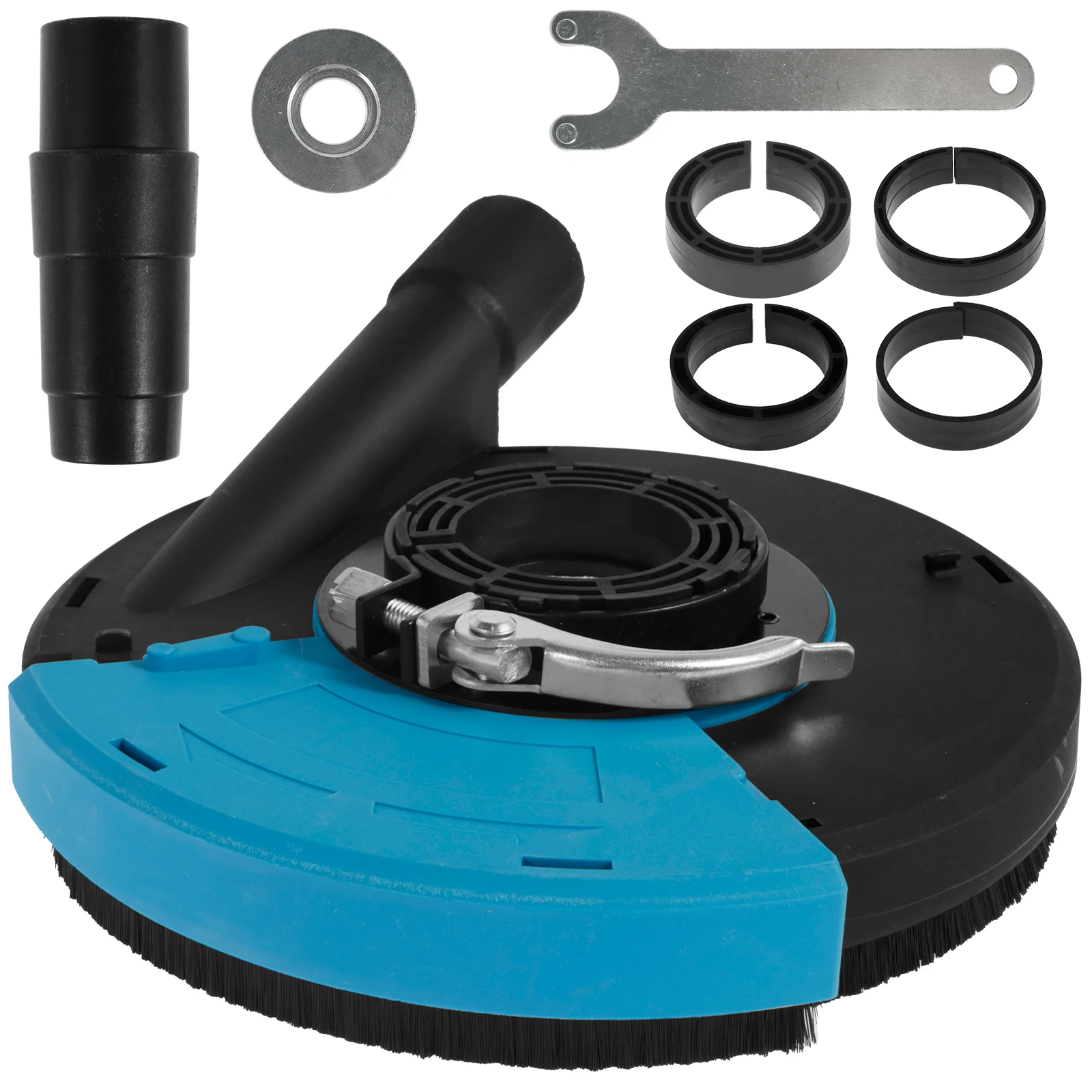 

Угловая шлифовальная машина, Пылезащитная кожух для большинства угловых шлифовальных машин 7 дюймов, универсальная защита от пыли для поверхности с пряжкой, прочная угловая шлифовальная машина