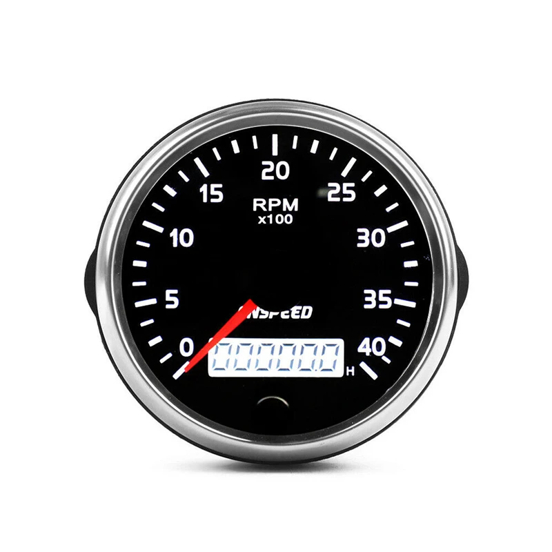 

85mm Car Speedometer 4000RPM Speed Gauge Odometer for ATV UTV Motorcycle Marine Boat 12V/24V