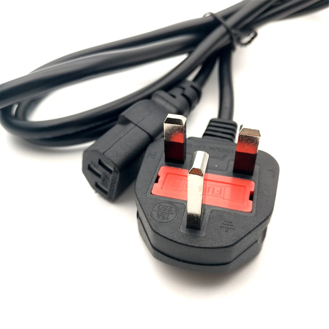 Силовой кабель UK Fused 3 Pin сетевой штекер для IEC C13 свинцовый Кабель принтера 10000