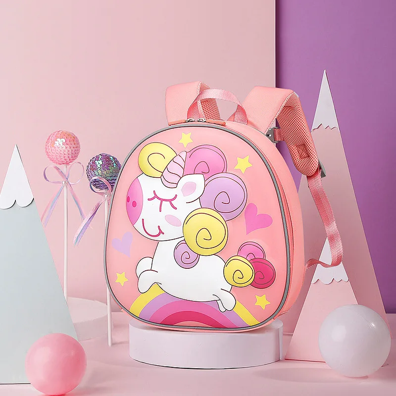 Cute 3D Cartoon Anti-lost School Bags for Girls Dinosaur High-grade Waterproof Bag Children 1-6 Age Backpack Kindergarten Bags