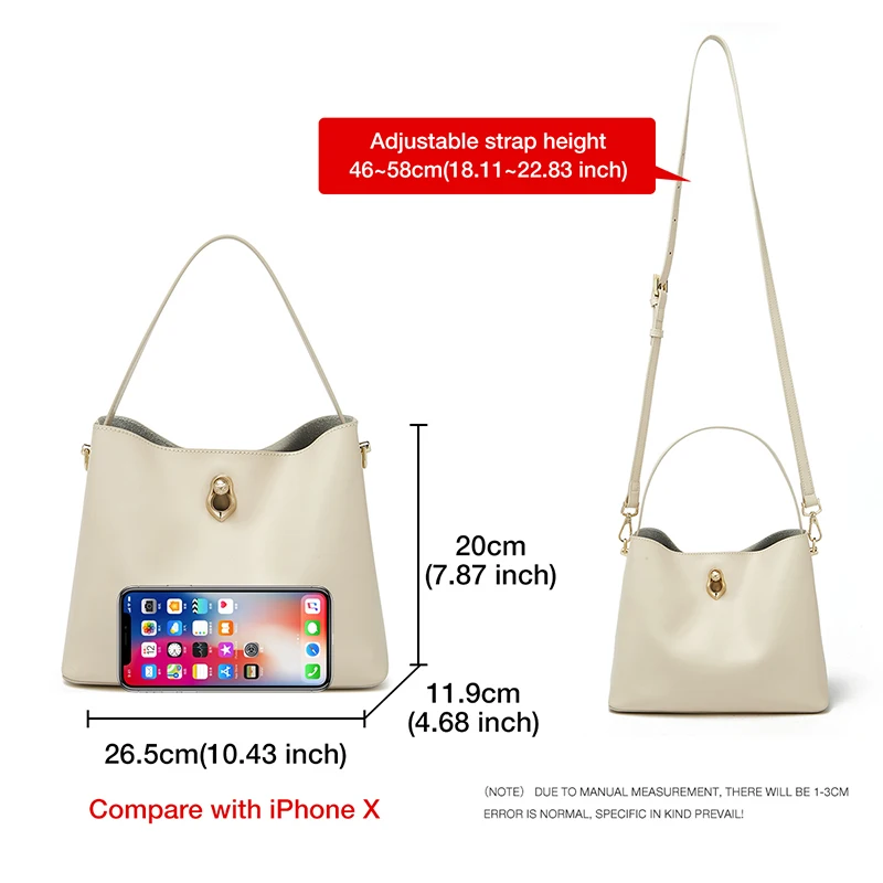 foxer retro shoulder bags large capacity top handbags lady fashion messenger bag women office commuter bag split leather purse free global shipping