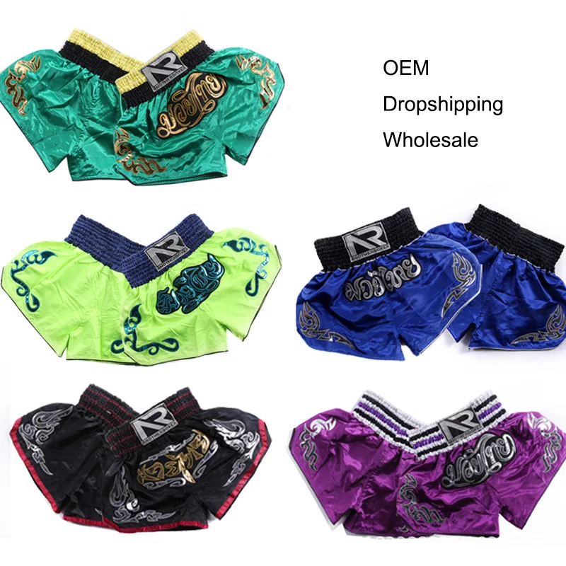 Фото Спортивные шорты для фитнеса Muay Thai боксерские трусы MMA, шорты для боевых искусств №5