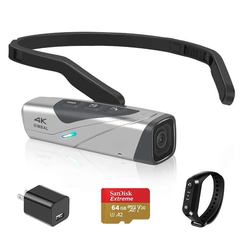 

Головка видеокамеры EP8 4K 60fps Портативная Цифровая видеокамера 2-осевая стабилизационная Карданная камера Vlog