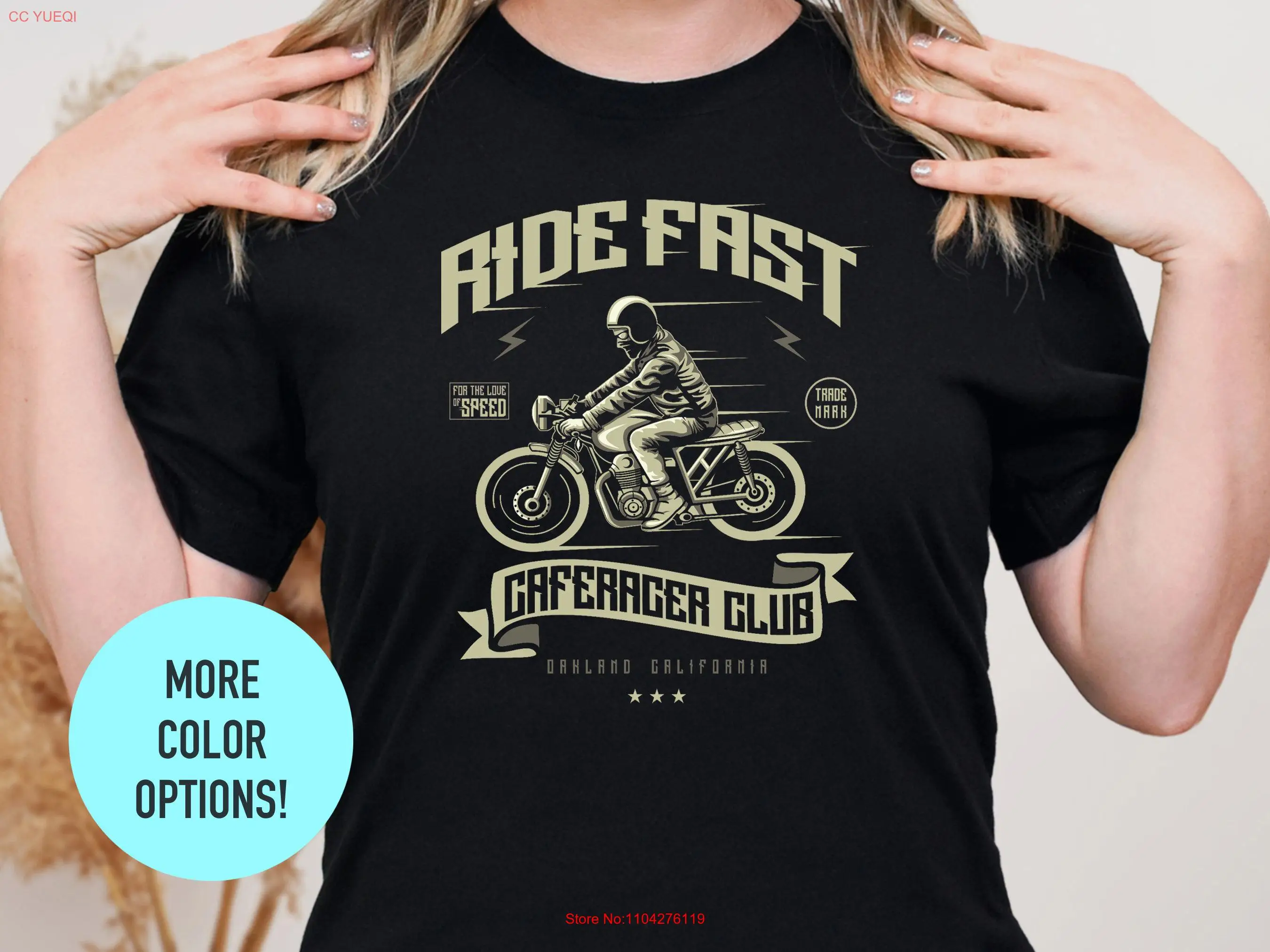 Винтажная футболка Cafe Racer удобные цвета ретро-стиль для мотокросса влюбленных с