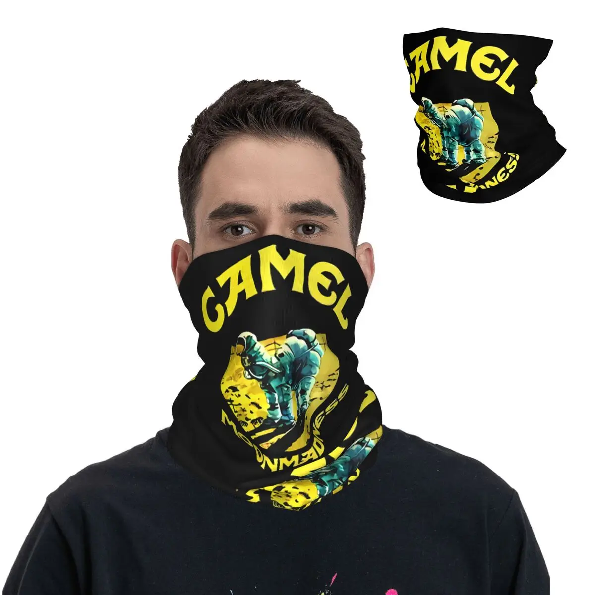 Бандана-ремень шейный Гетр мотоциклетный клубный шарф верблюжьего цвета