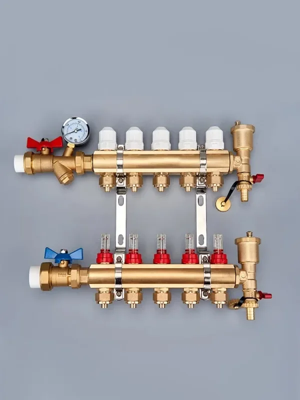 Латунный профиль разделитель воды для подогрева пола видимый Поплавковый