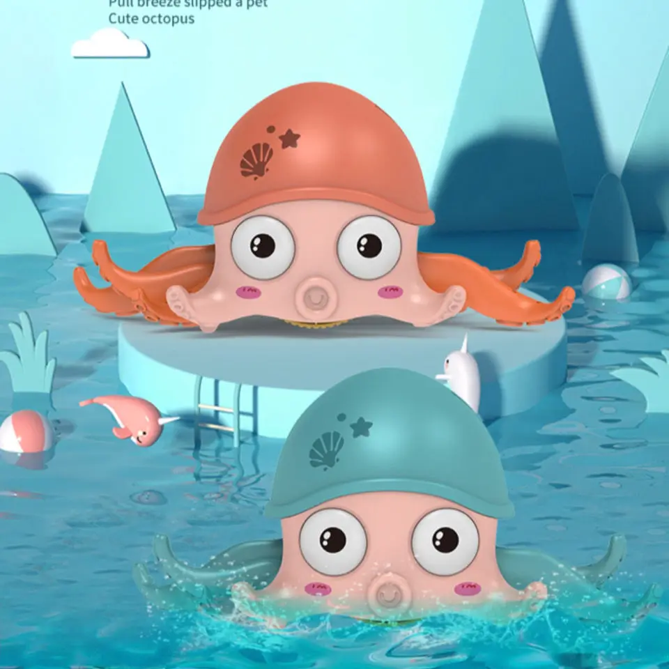 

Children's Electric Octopus Toys Baby Bath Octopus Toys Toddler Pool Floating Water Cartoon Animal Octopus Cute Toy