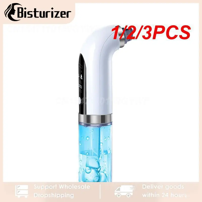 

1/2/3PCS Electric Small Bubble Blackhead Remover USB Water Cycle Pore Acne Pimple Removal Vacuum Suction Facial Nose Cleaner