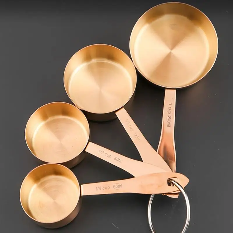 

4 Pcs Coffee Measuring Spoon Stainless Steel Measuring Spoon Tea Coffee Measuring Tools Kitchen Baking Cooking Accessories