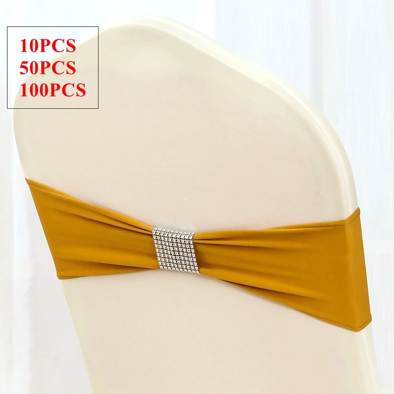 

Новый дизайн, лайкра повязка на стул, искусственное кресло с сетчатой пряжкой, украшение для рождественской вечевечерние