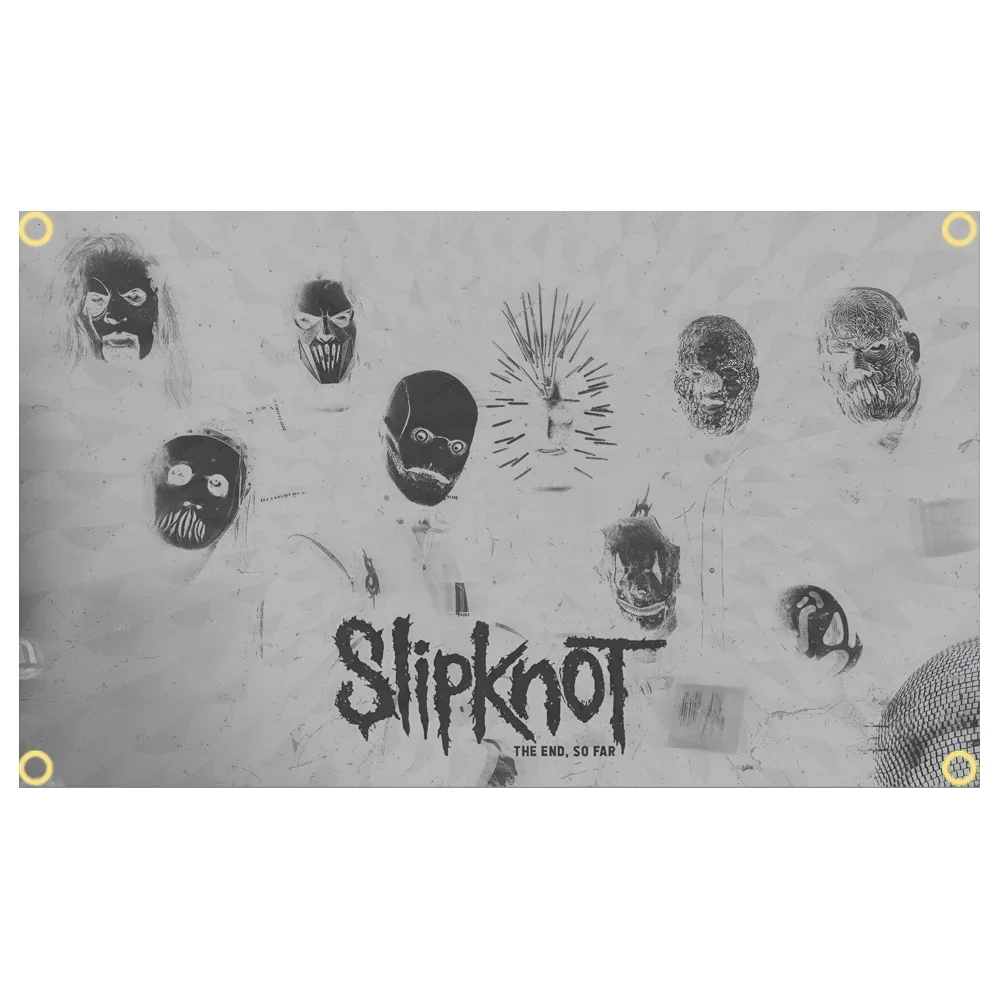 Фото 3x5 футов Slipknots хэви-метал группа флаг плакат гобелен полиэстер цифровая печать баннер для гаража Крытый уличное украшение №4
