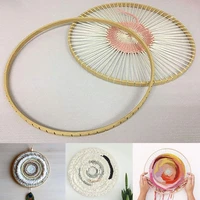 round wooden knitting loom weaving tools for home handmade wall hangings household diy craft tool knitting machine 1pcs