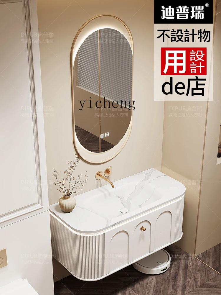 ZK шкафчик для ванной комнаты комбинированная каменная тарелка Corian полностью