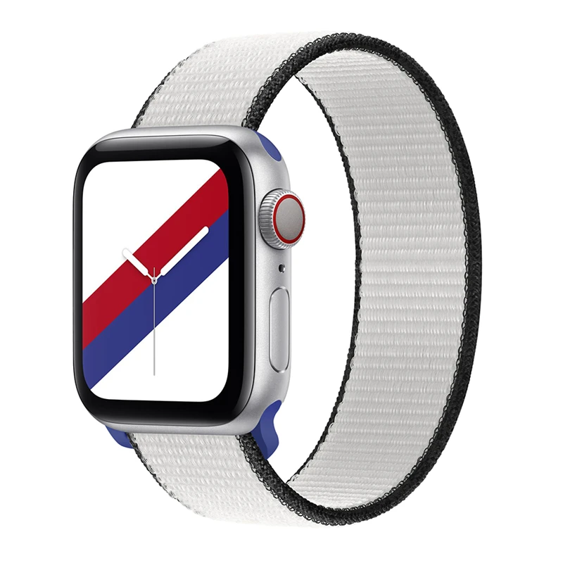 

Ремешок нейлоновый для apple watch band, спортивный браслет для iWatch Series 4 5 6 se 7, 45 мм 41 мм 44 мм 40 мм 38 мм 42 мм