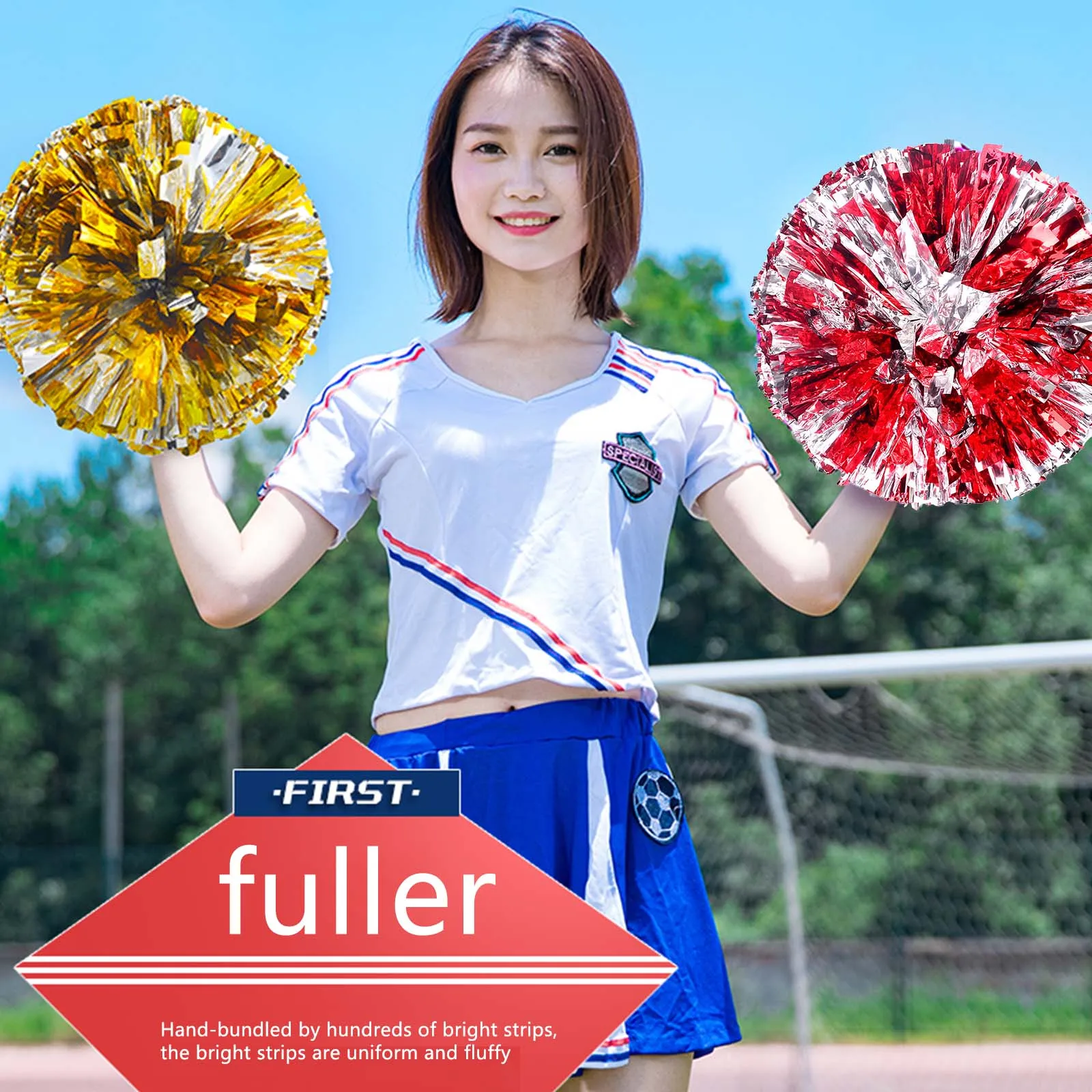 12pcs 28CM Cheerleading Flower Ball Cheer Dance Sport Teamwork Competition Cheerleading Poms Flower Ball For Every Sports Cheeri