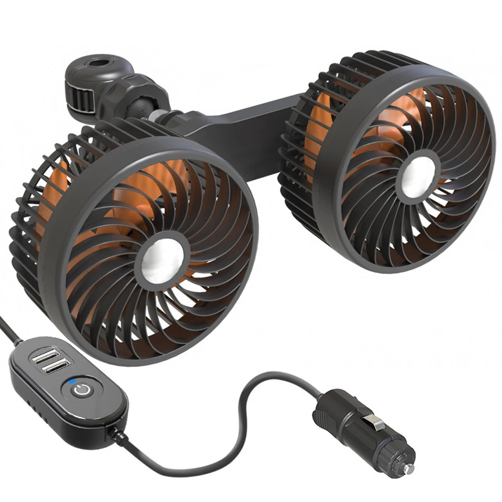 

Автомобильный электрический вентилятор, Универсальный Регулируемый Вентилятор для заднего сиденья для автомобиля, охлаждающий вентилятор для автомобиля, вращение на 360 градусов, заднее сиденье
