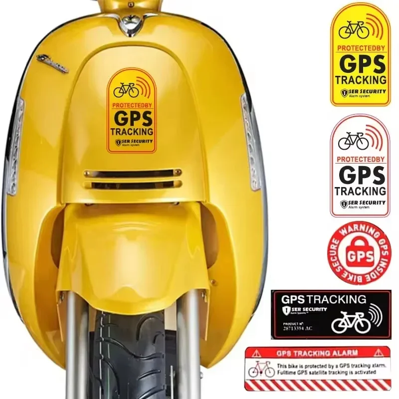Фото GPS-наклейка на сигнализацию, MTB, дорожный велосипед, скутер, противоугонная наклейка для мотоцикла, предупреждающая светоотражающая наклейка для аксессуаров для велосипеда №2