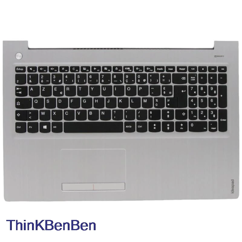 FR французский серебристый верхний чехол для клавиатуры упор рук Lenovo Ideapad 310 15IKB 15ISK