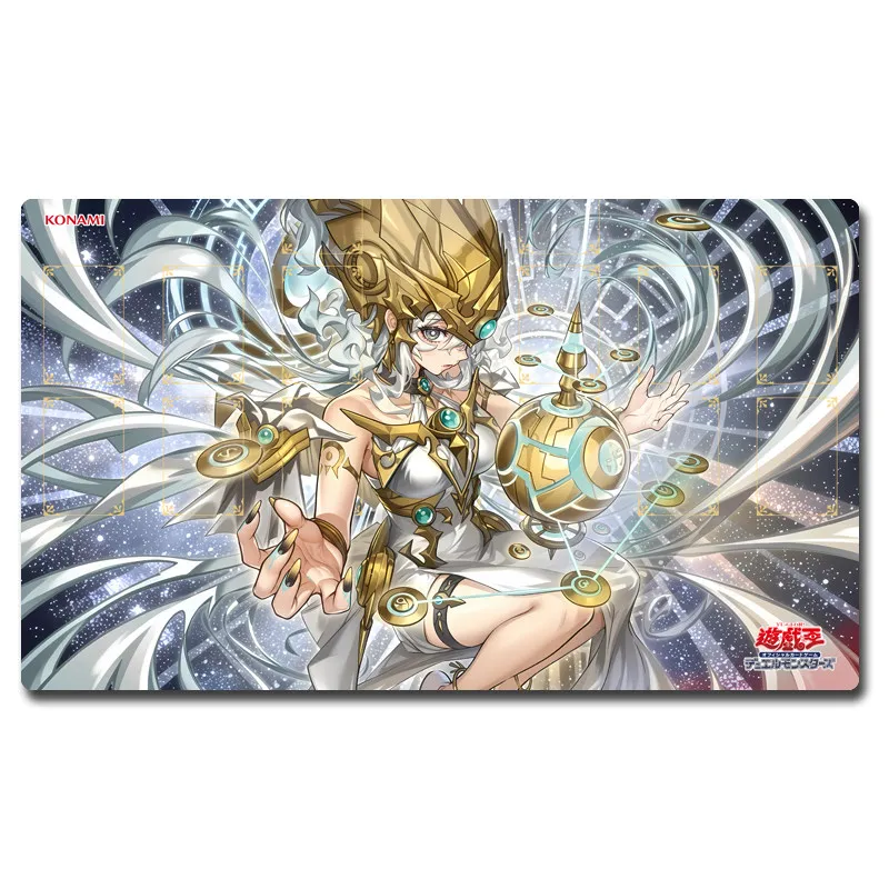 Игровой коврик Yugioh Phara, Богиня Начала, Yu-Gi-Oh! Коврик для карточных игр OCG, резиновый коврик для дуэлей, коврик для мыши (art.: 3920daf18f6f2) - 3920daf18f6f2