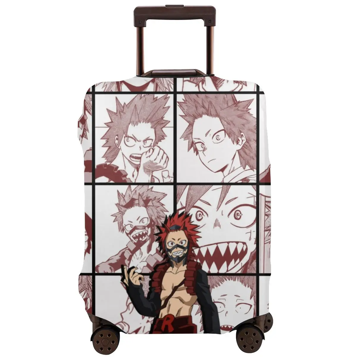 

Kirishima Eijirou Collage Washable Luggage Protective Cover Luggage Protective Case Travel Elastic Anti-Scratch Case Polyester
