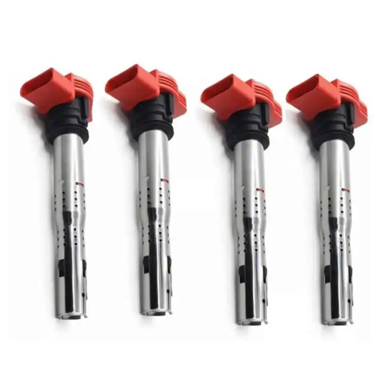 

4 шт. Катушка зажигания для VW Jetta Golf Passat Tiguan CC Tiguan для Audi A3/4/5/6/7/8 TT Q3/5 R8 06E905115 ABCDE 07K905715F